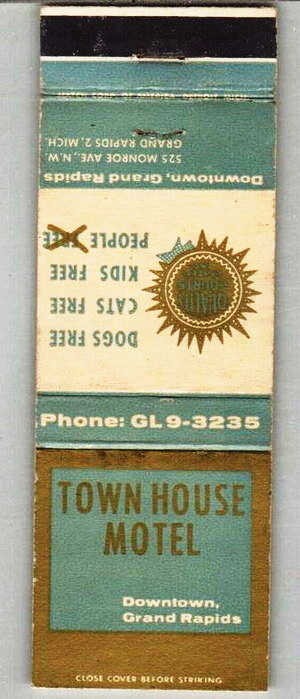 Town House Motel - Matchbook